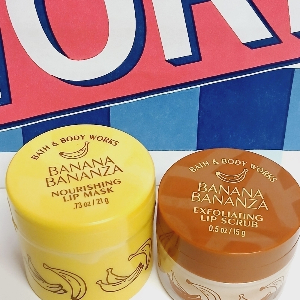 Bath and Body Works Banana Bonanza Lip Mask and Scrub - Picture 2 of 4